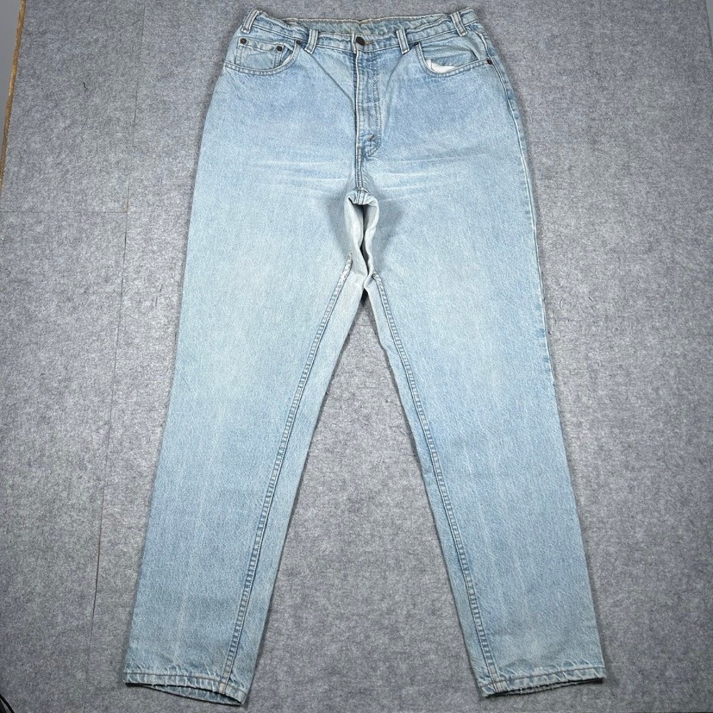 Levi's 617 Denim Jeans Mens 36x32 Light Wash Relaxed Fit Tapered Vintage 90s